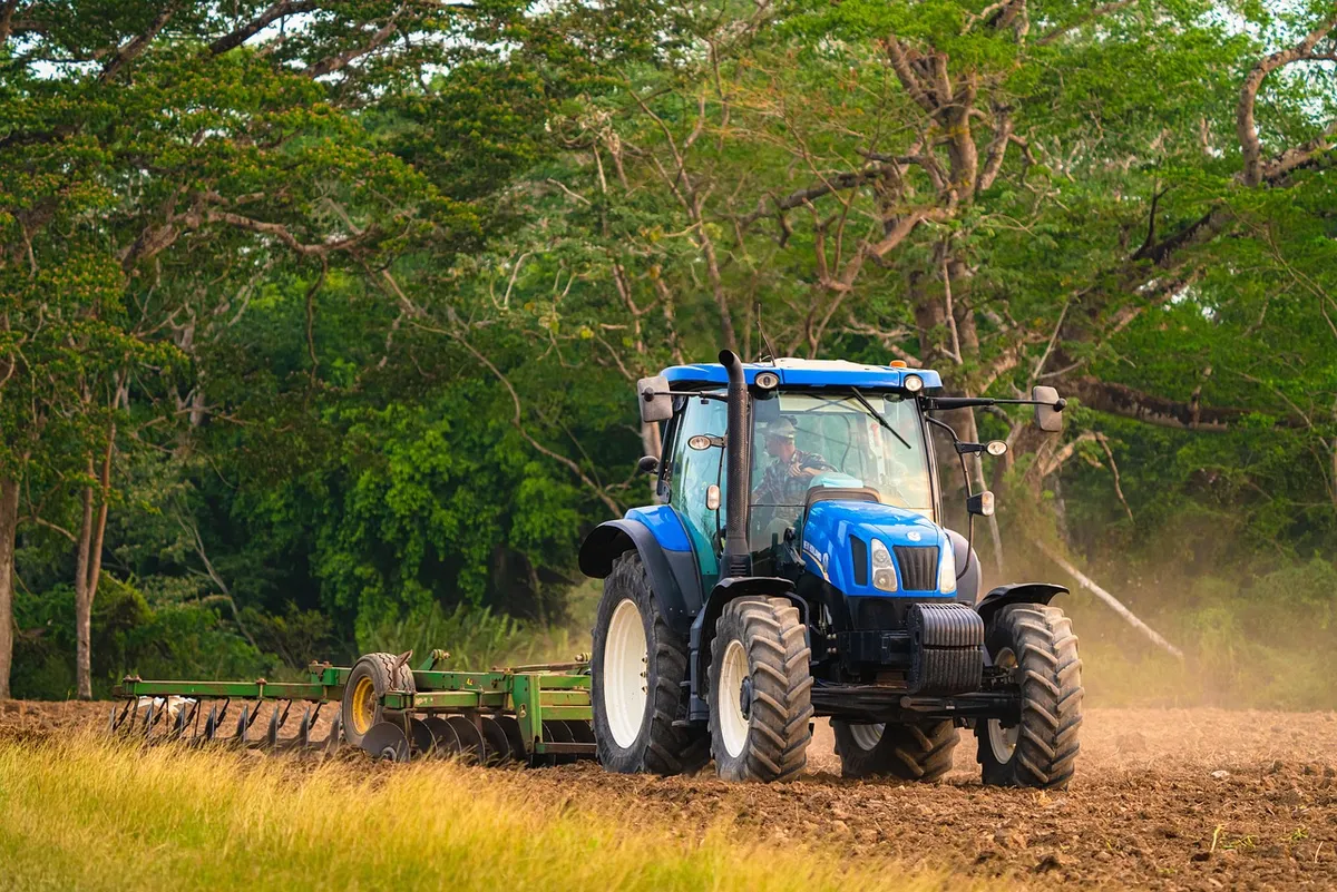tractor, engine, agriculture, plough, ploughing, cultivation, spanish lookout, belize