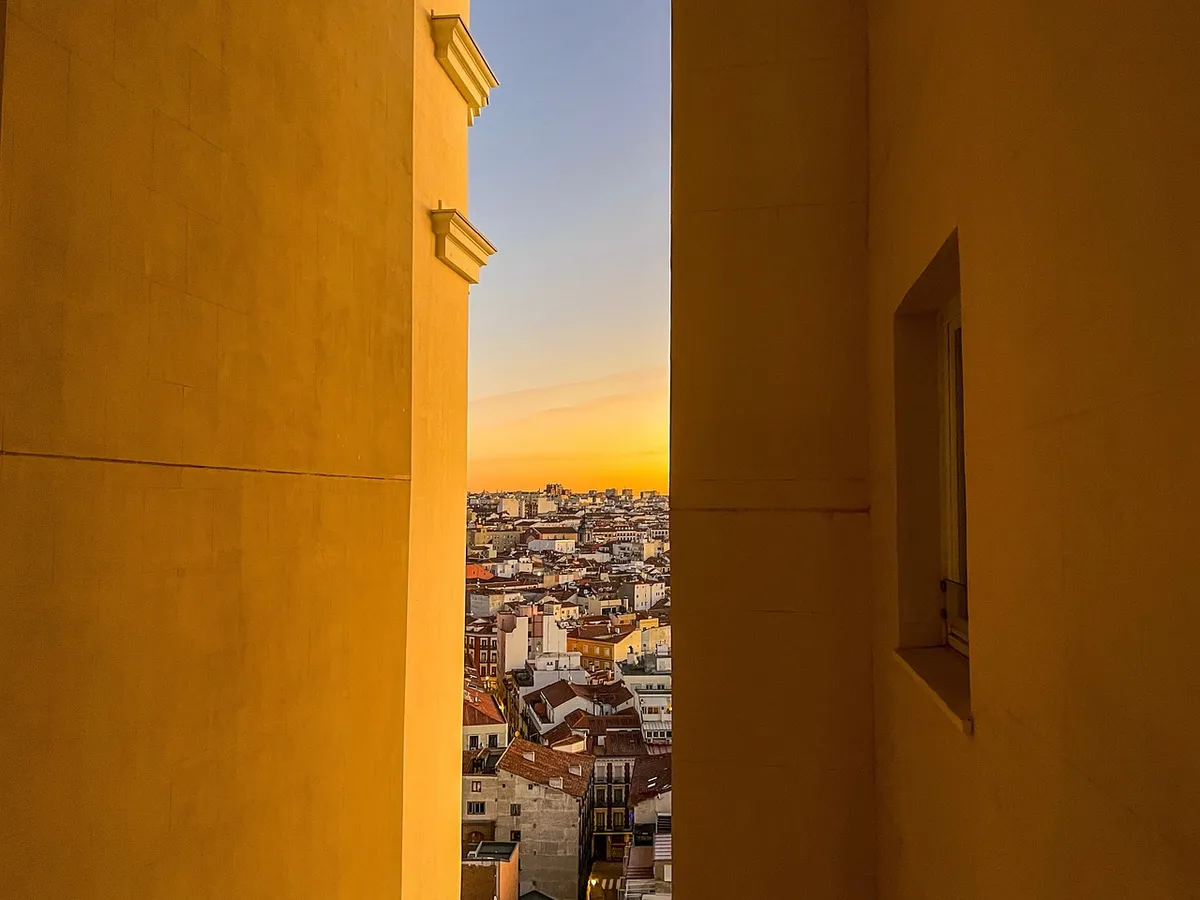 buildings, window, view, wall, views, madrid, spain