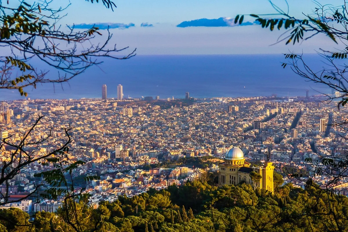 barcelona, views, catalonia, city, cities, landscape, urban, nature, horizon, spain, panorama, sea, darling